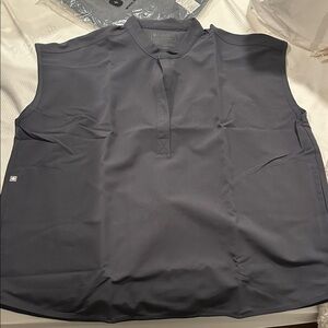 Figs Charcoal Sleeveless Top